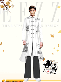 高端養(yǎng)生會(huì)所男迎賓咨客民族服裝定制設(shè)計(jì)