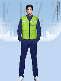 多口袋高級交通工作服馬甲反光衣定制