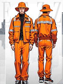 橙色戶外應急救援服消防救災服作訓服