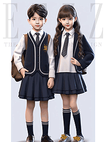 園服早教工作服開衫外套學生班服三件套