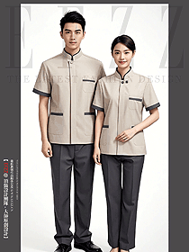 夏季保潔服長袖男女同款酒店客房保潔員工作服