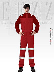 紅色款應急救援服森林救災防靜電耐磨工作服
