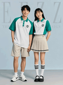 初高中學生校服短袖體恤衫男女同款