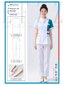 牙科口腔藥店皮膚管理護(hù)士服女款分體套裝