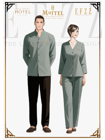 青灰逸致 ——EFZZ 原創酒店客房制服的靜雅服務哲學