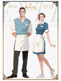 藍白Diner風：圍裙符號下的酒店西餐服務松弛美學案例