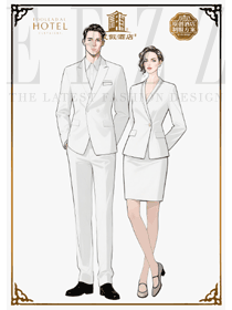 極簡白調：度假酒店服務人員的禮儀著裝