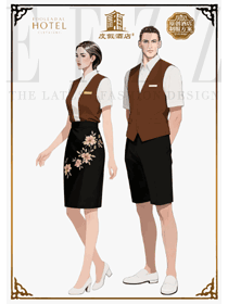 “棕韻花影”：度假酒店自然風服務制服設計