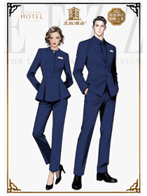 深藍商務之雅：度假酒店服務制服的美學打造圖例