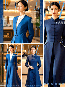 現代中式西裝工作服:高端住宅案場客服的專業格調
