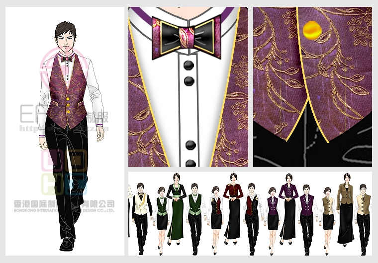 西餐廳服務(wù)生系列服裝 西餐廳服務(wù)生系列服裝