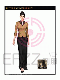桑拿水療咨客迎賓制服設(shè)計(jì)291