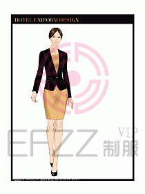 酒店大堂經(jīng)理服務(wù)制服設(shè)計(jì)637