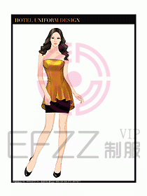 夜總會DJ包房公主服設計圖700