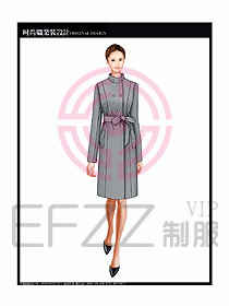 女職業(yè)裝OL大衣設計圖139