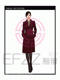 女職業裝OL大衣設計圖159