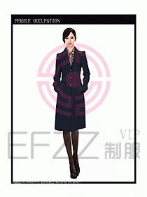 女職業裝OL大衣設計圖160