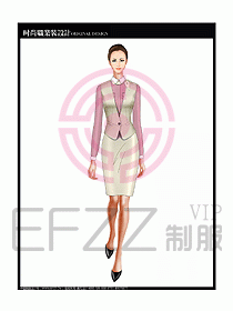 女職業(yè)裝襯衫馬夾設(shè)計圖233