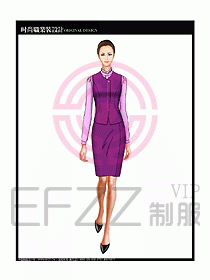 女職業(yè)裝襯衫馬夾設(shè)計圖262