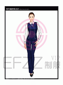 女職業裝襯衫馬夾設計圖286