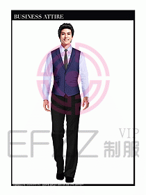 男職業(yè)裝商務(wù)馬夾設(shè)計(jì)138