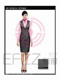女職業(yè)裝時(shí)尚馬夾設(shè)計(jì)323