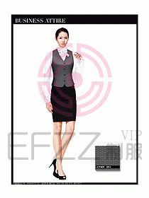 女職業(yè)裝時(shí)尚馬夾設(shè)計(jì)327