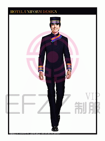 酒店門童行李生制服設計834