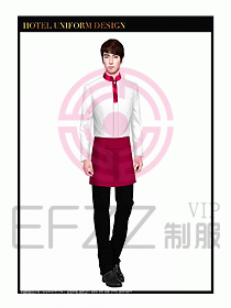 酒店中餐服務員制服設計圖1323