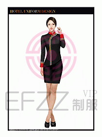 酒店餐飲服務(wù)員制服設(shè)計圖1335