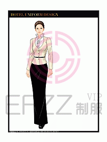 酒店西餐廳咨客制服設(shè)計(jì)圖366