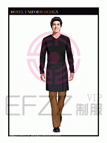 餐飲西餐廳服務(wù)員制服設(shè)計圖905