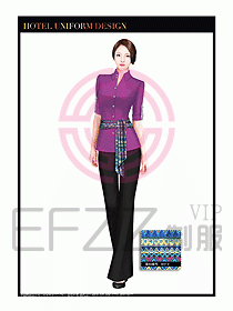 SPA休閑會(huì)所服務(wù)員制服設(shè)計(jì)358