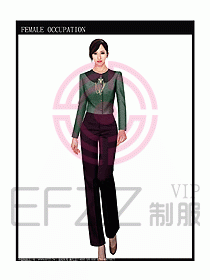 專賣店營業(yè)員服裝設計圖1031