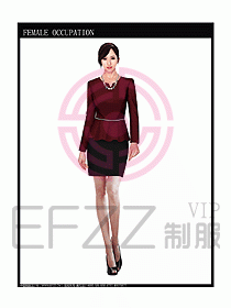 專(zhuān)賣(mài)店?duì)I業(yè)員服裝設(shè)計(jì)圖1059