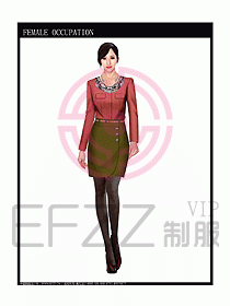 專賣店營業(yè)員服裝設計圖1065