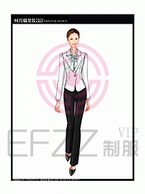 專賣店營業(yè)員服裝設(shè)計圖1133