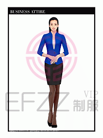 專賣店營業員服裝設計圖1226