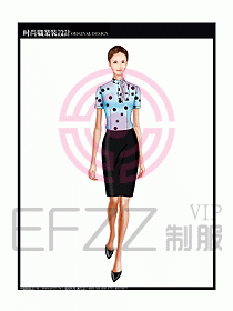 女職業(yè)裝短袖襯衫設計圖191