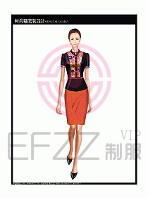 女職業(yè)裝短袖襯衫設(shè)計(jì)圖221