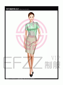 女職業(yè)裝短袖襯衫設(shè)計圖237