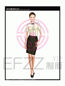 女職業(yè)裝短袖襯衫設(shè)計(jì)圖248
