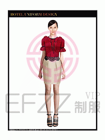女職業(yè)裝短袖襯衫設(shè)計圖262