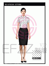 女職業(yè)裝短袖襯衫設(shè)計圖269