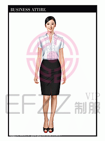 女職業(yè)裝短袖襯衫設(shè)計圖271