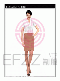 女職業(yè)裝短袖襯衫設(shè)計圖287