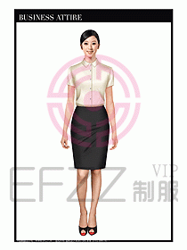 女職業(yè)裝短袖襯衫設(shè)計(jì)圖296
