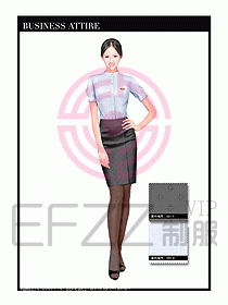 女職業(yè)裝短袖襯衫設(shè)計(jì)圖329
