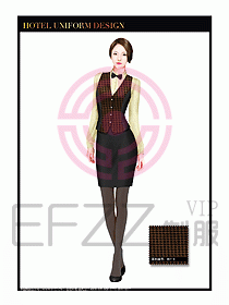 酒店西餐服務員制服設計953