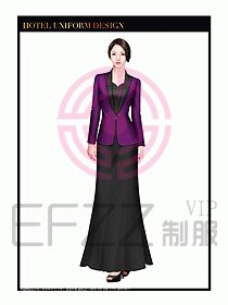 酒店制服西餐咨客服裝設計404